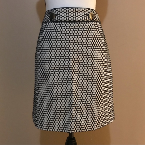 Ann Taylor Dresses & Skirts - Ann Taylor Geometric Skirt Beige/Black